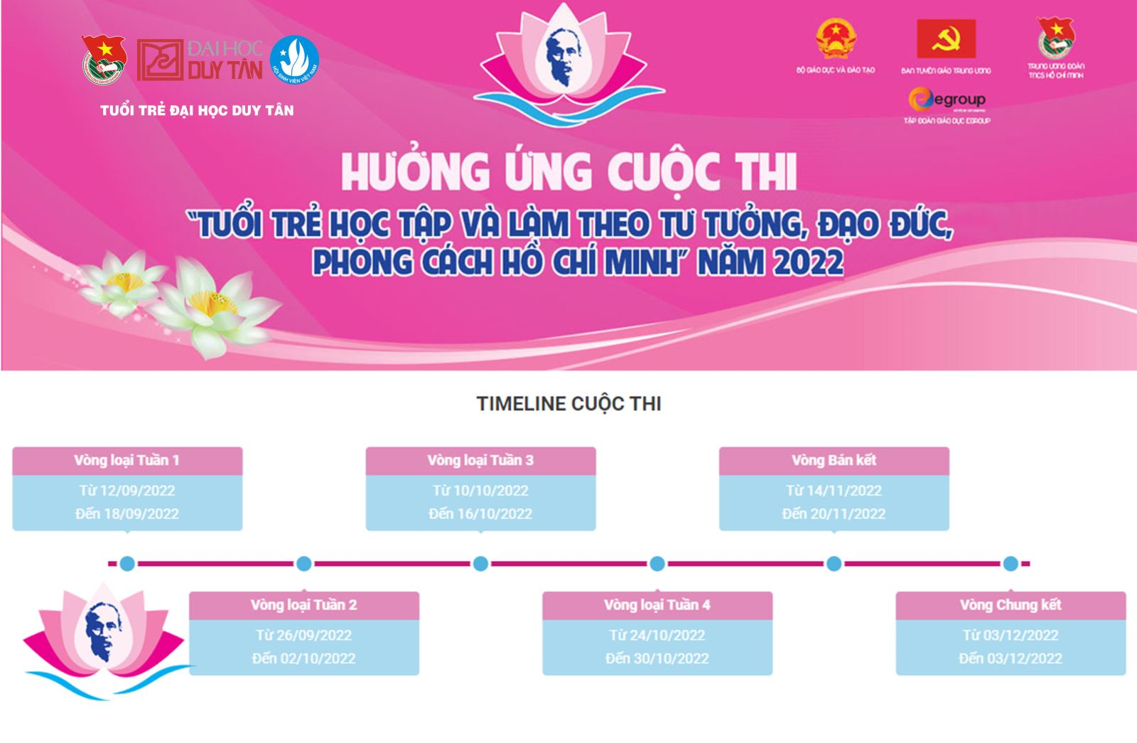 Cuộc thi "Tuổi trẻ học tập và làm theo tư tưởng, đạo đức, phong cách Hồ Chí Minh" năm 2022